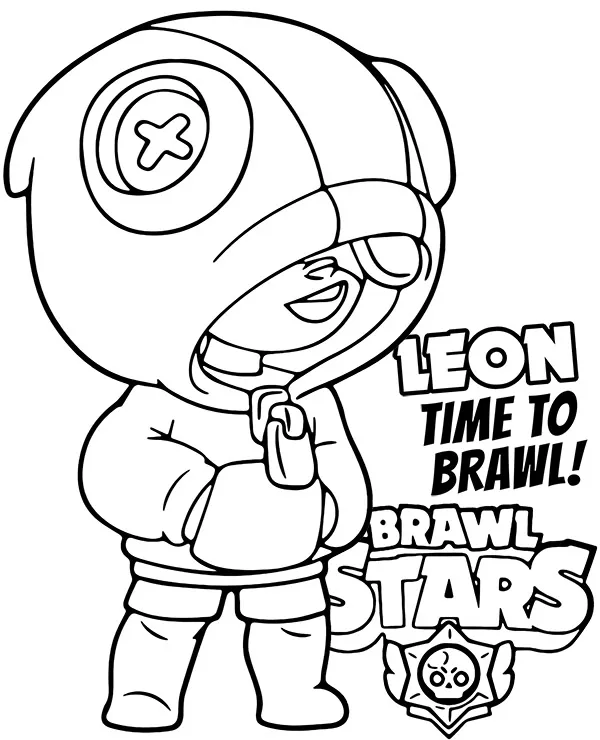 kolorowanka brawl stars leon