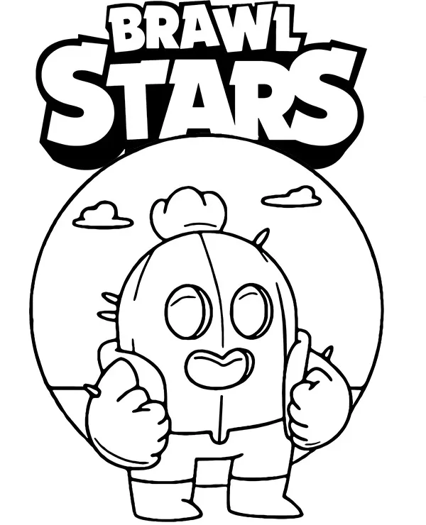 kolorowanka brawl stars spike