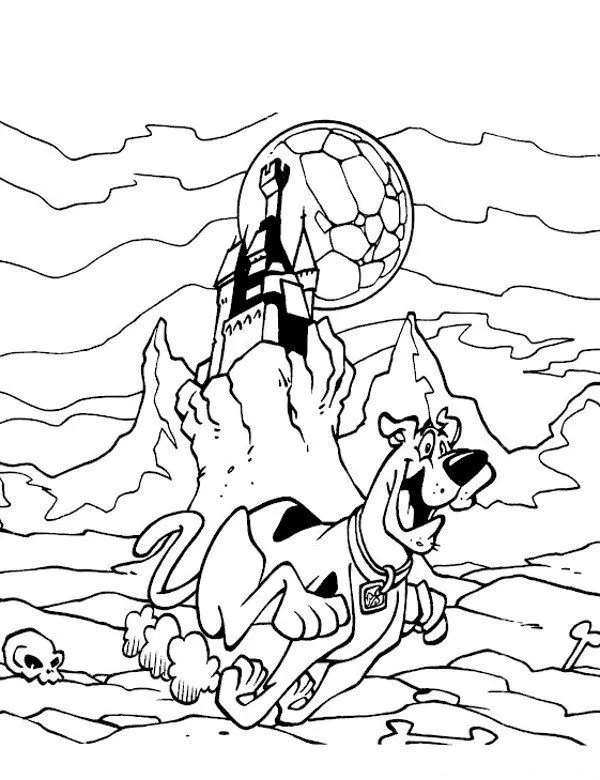 kolorowanka dla dzieci scooby doo