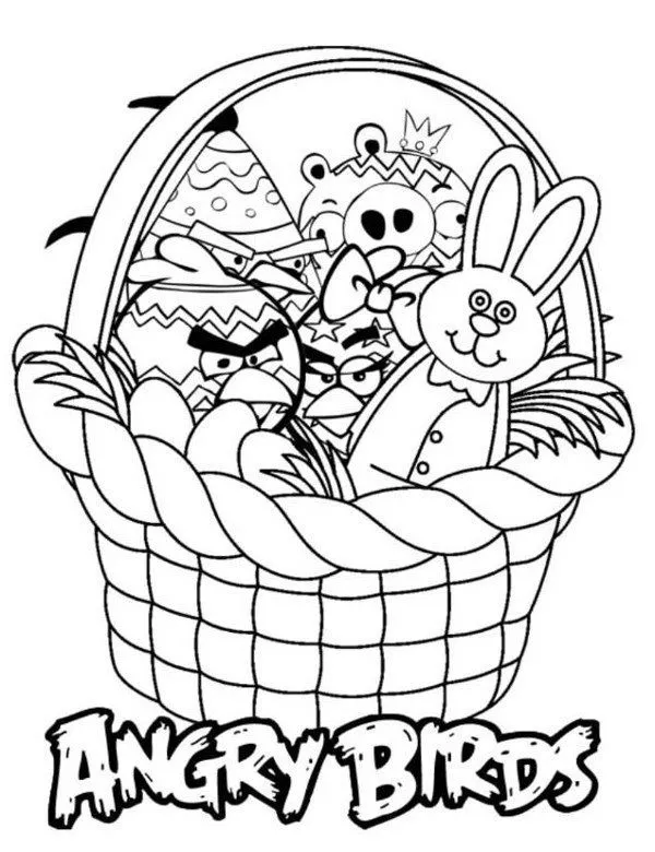 kolorowanka do wydruku angry birds