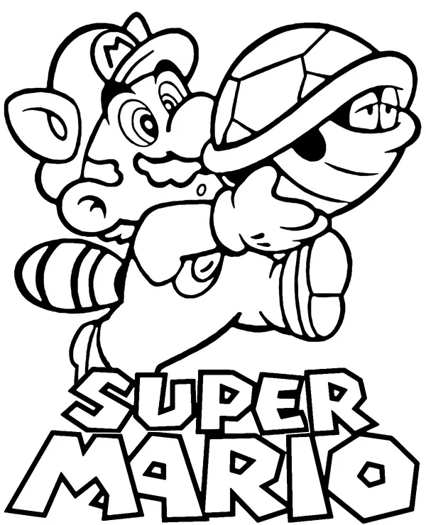 kolorowanka mario zolw