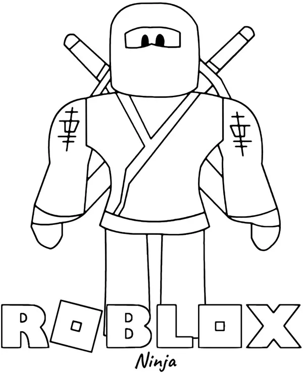 kolorowanka roblox ninja