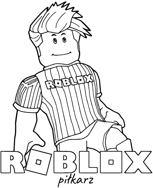 kolorowanka roblox pilkarz