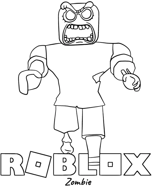 kolorowanka roblox zombie