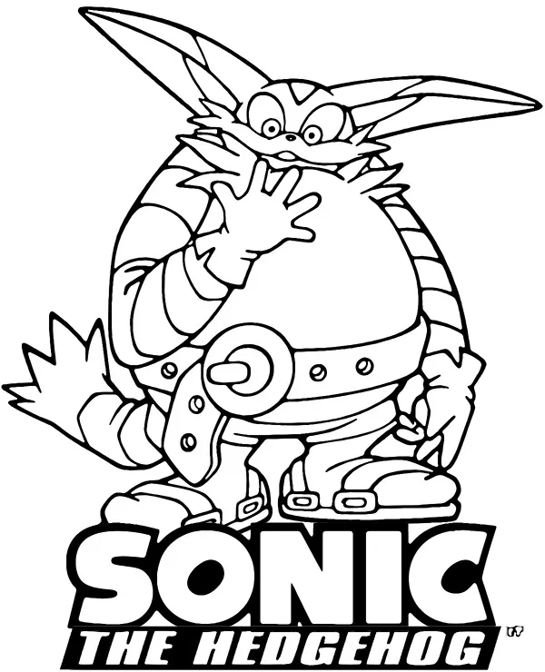 kolorowanka sonic cat big