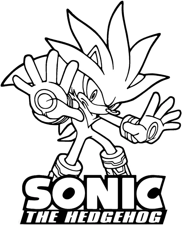 kolorowanka sonic do wyduku