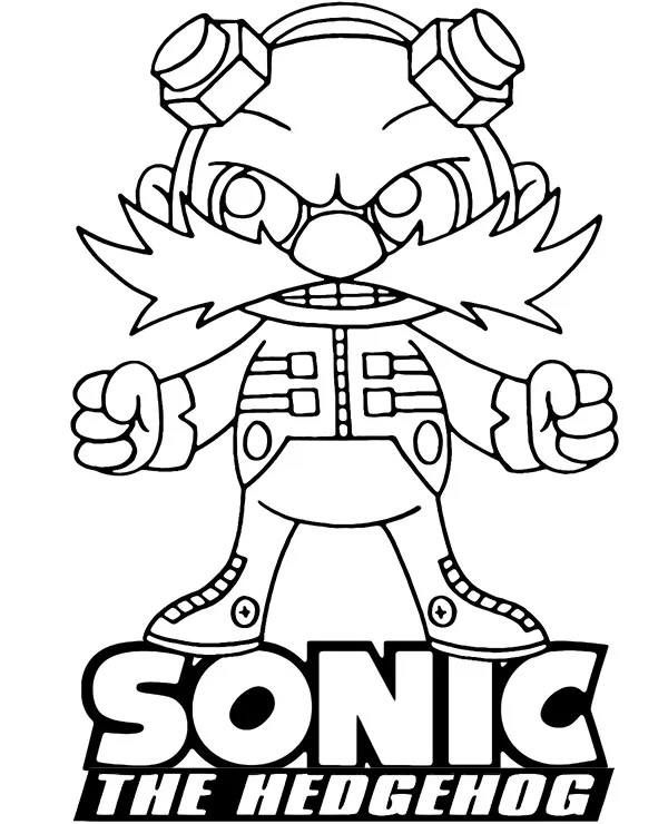 kolorowanka sonic dr eggman