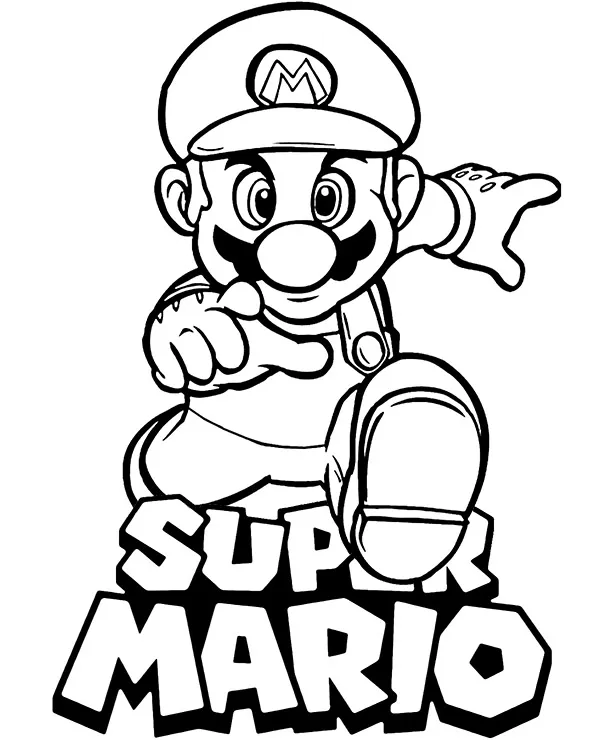 kolorowanka super mario skok