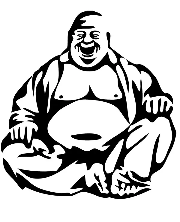 kolorowanka tatuaz budda