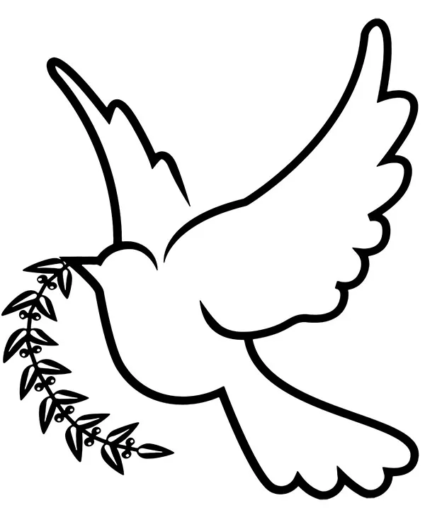 kolorowanka tatuaz golab pokoju
