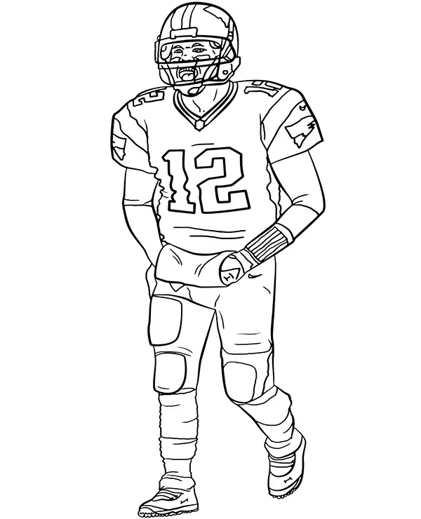 kolorowanka z tom brady