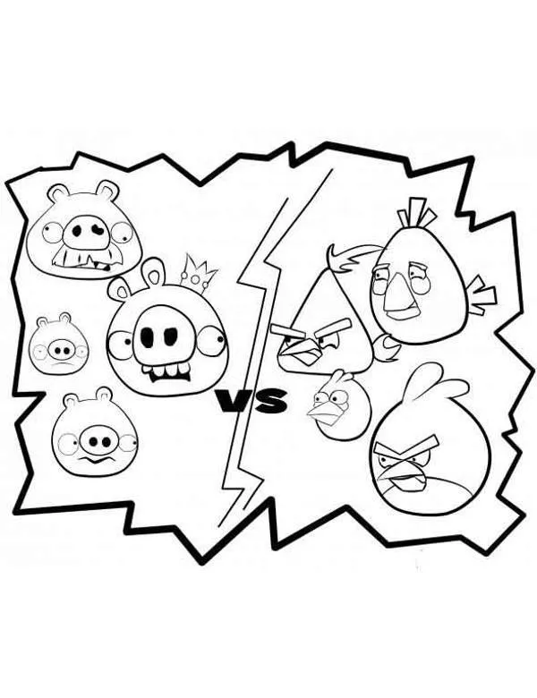 kolorowanki dla dzieci angry birds