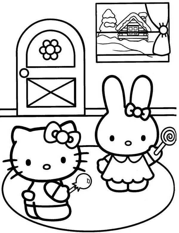 kolorowanki hello kitty