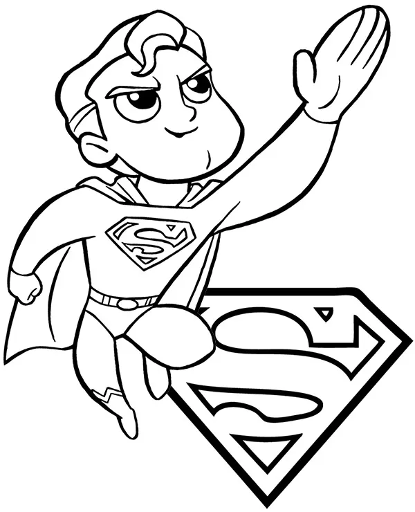 komiksowa kolorowanka superman