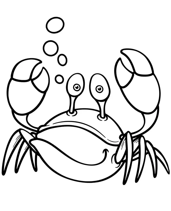 krab kolorowanka do wydruku