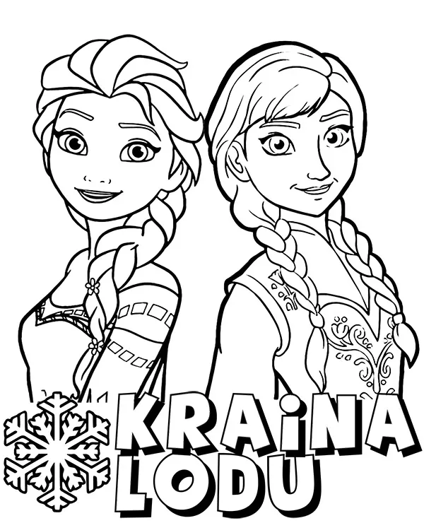 kraina lodu kolorowanka