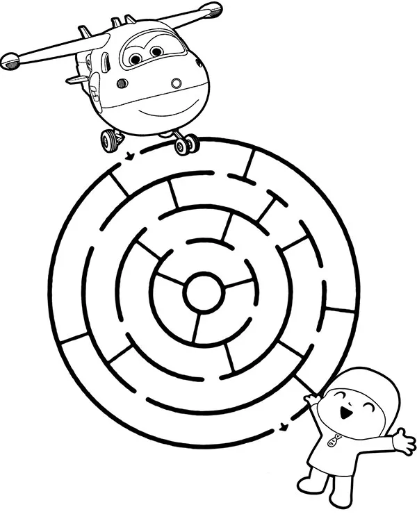 labirynt dla dzieci super wings