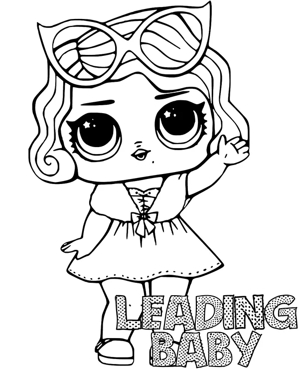 lalka leading baby lol surprise kolorowanka
