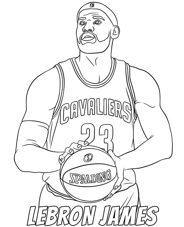 lebron james kolorowanka koszykarz