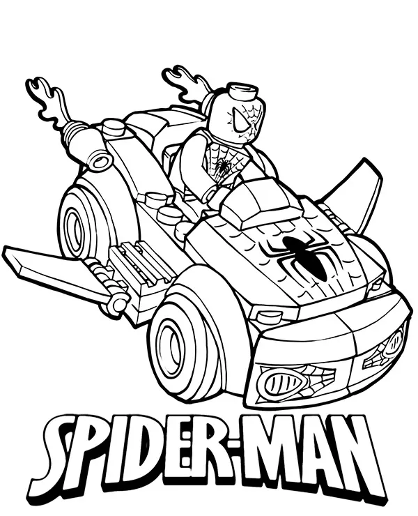 lego avengers spiderman kolorowanka