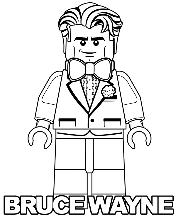 lego batman bruce wayne kolorowanka