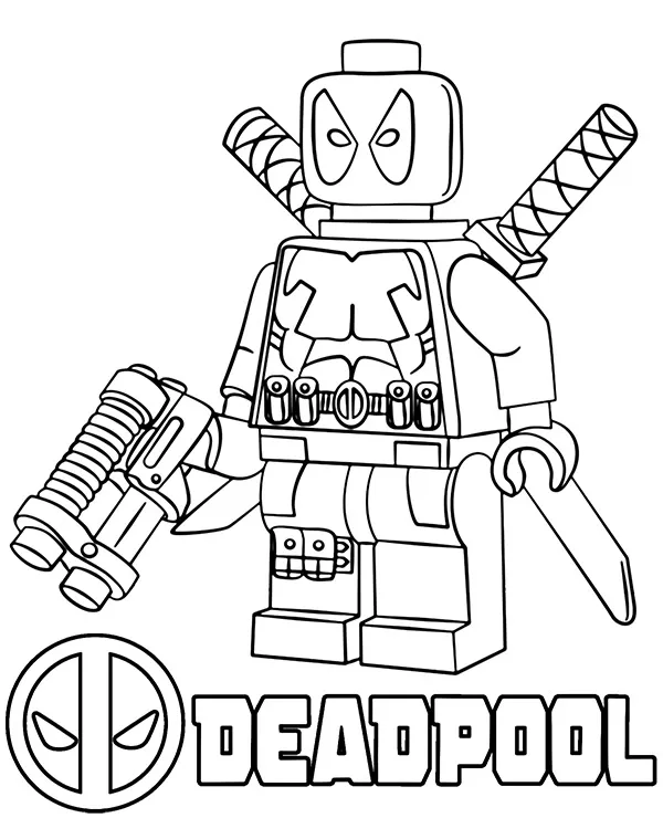 lego deadpool kolorowanka