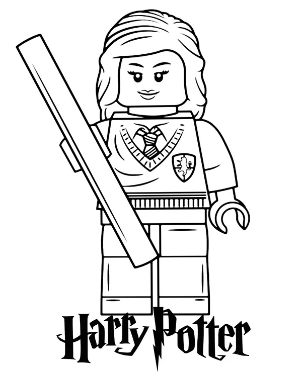 lego harry potter hermiona granger kolorowanka