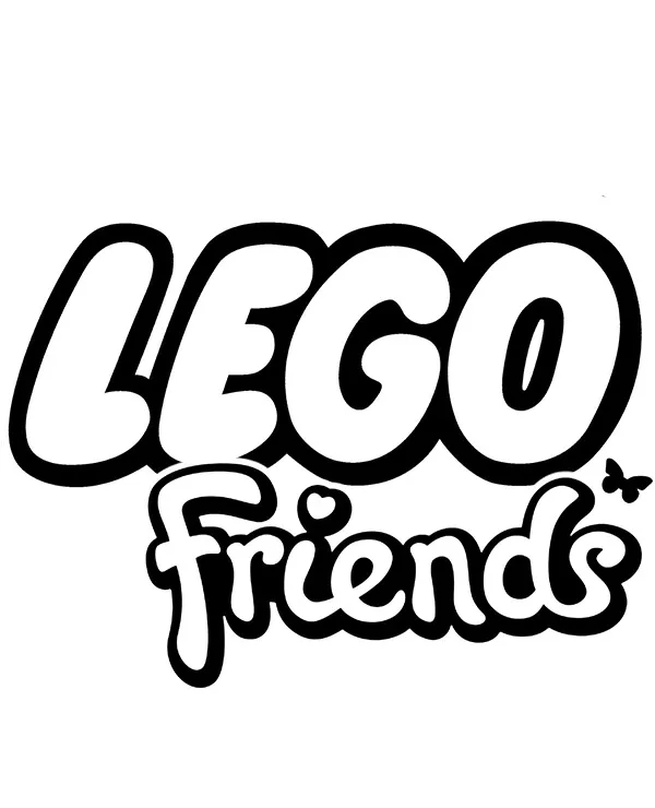 lego logo friends kolorowanka
