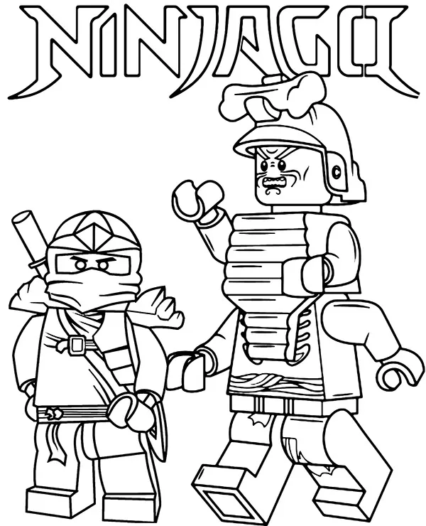 lego ninjago garmadon jay kolorowanka