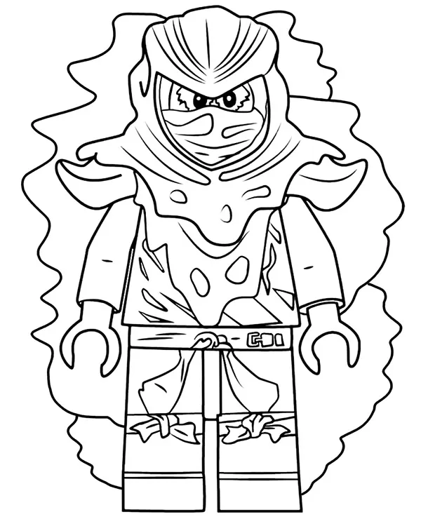 lego ninjago kolorowanka zly zielony ninja