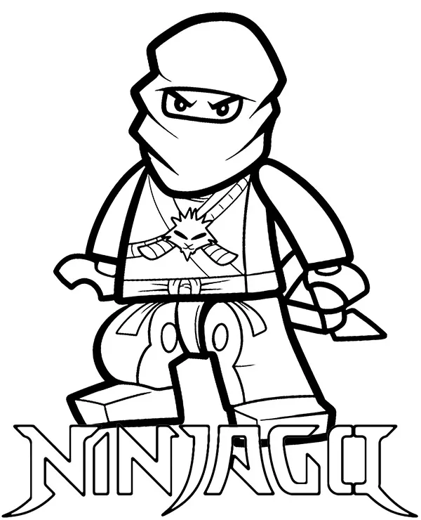 lego ninjago ludzik ninja kolorowanka do druku