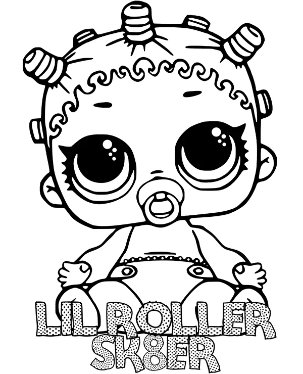lil roller sk8er lol surprise kolorowanka