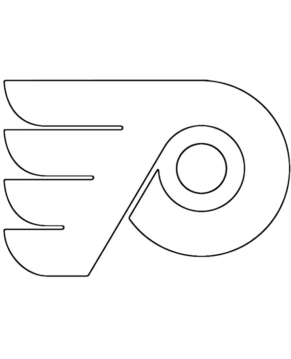 logo Philadelphia Flyers nhl kolorowanka
