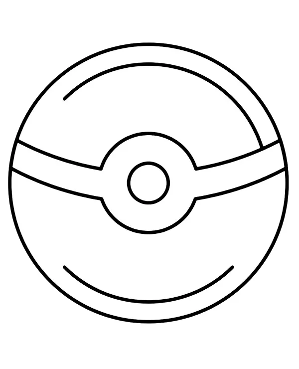 logo pokeball kolorowanka