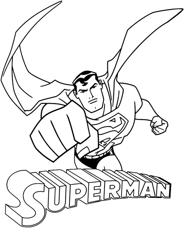 logo superman kolorowanki dla dzieci
