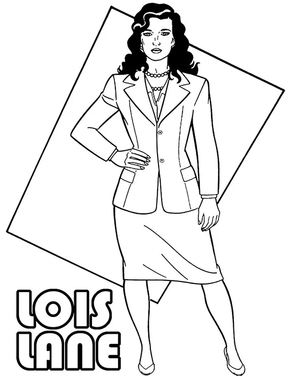 lois lane kolorowanka do wydruku