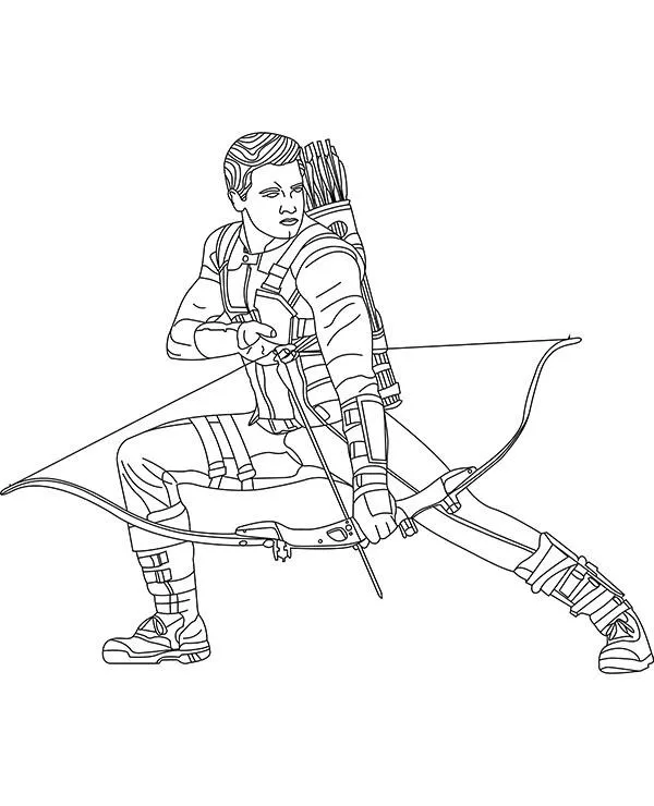 malowanka avengers Hawkeye