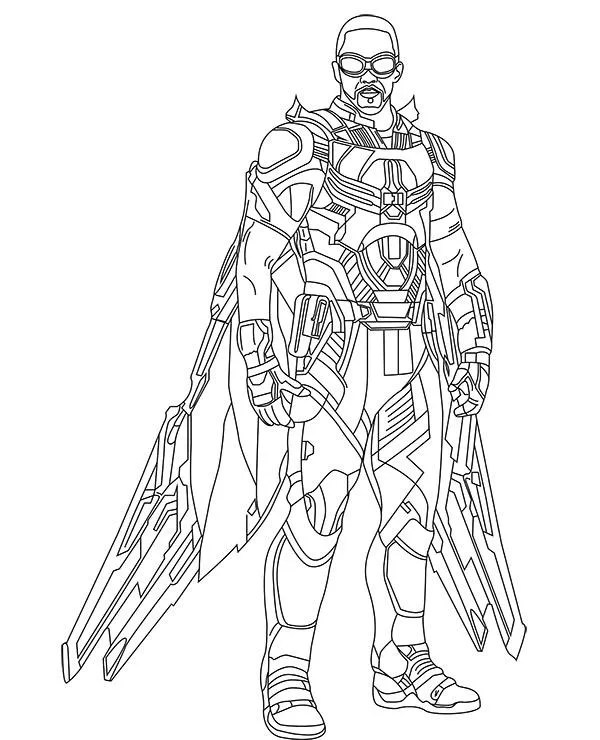 malowanka avengers falcon