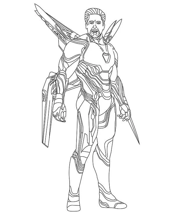 malowanka avengers iron man