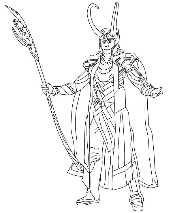 malowanka avengers loki