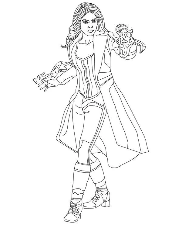 malowanka avengers scarlet witch