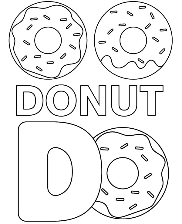 malowanka jedzenie donuty paczki amerykanskie