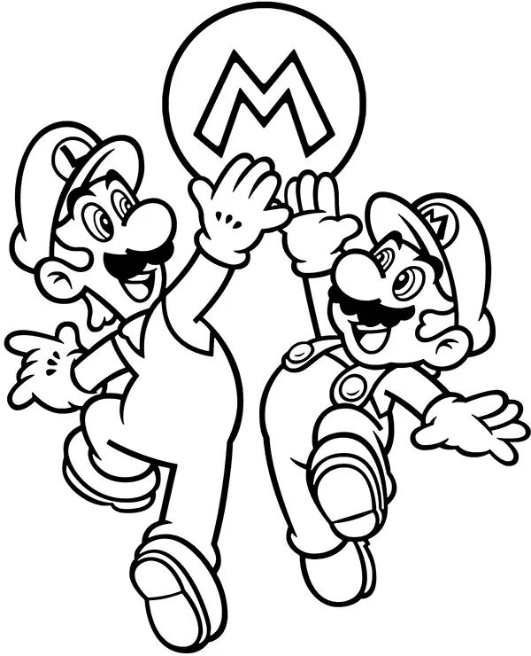 malowanka mario z luigi