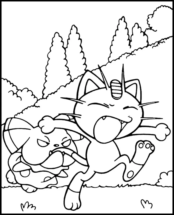 malowanka pokemon alolan meowth