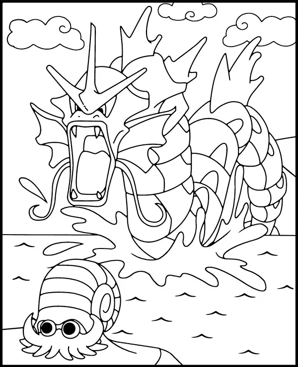 malowanka pokemon gyarados