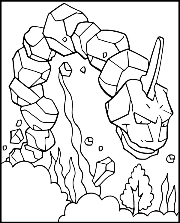 malowanka pokemon onix