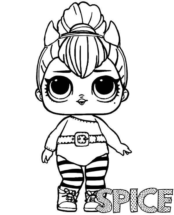 malowanka spice doll lalka lol surprise