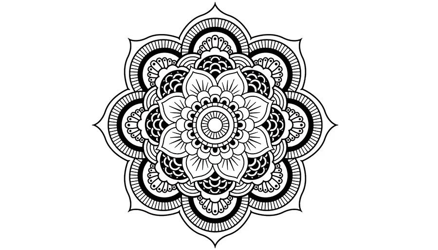 mandala kolorowanka relaksacyjna