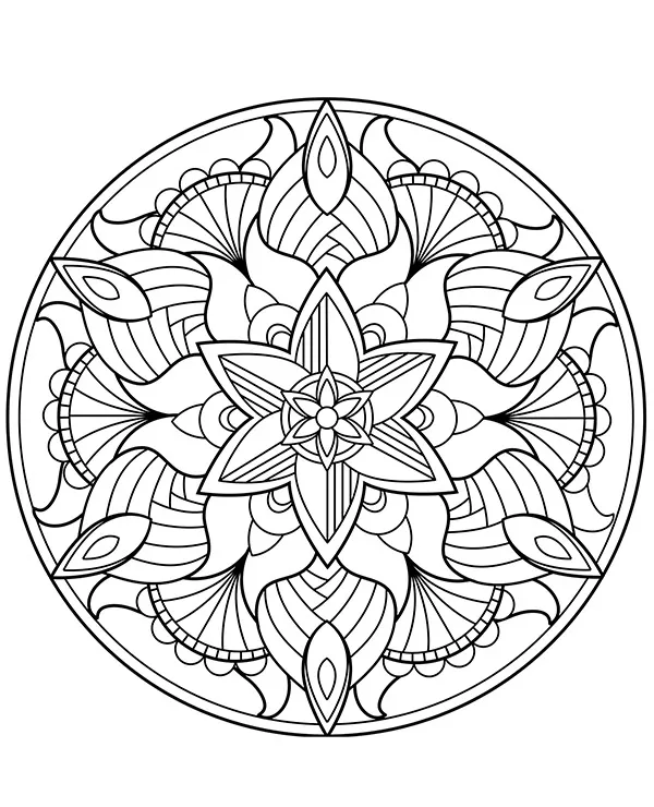 mandala okragla orient