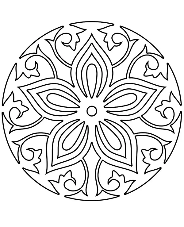 mandala okragla podstawka